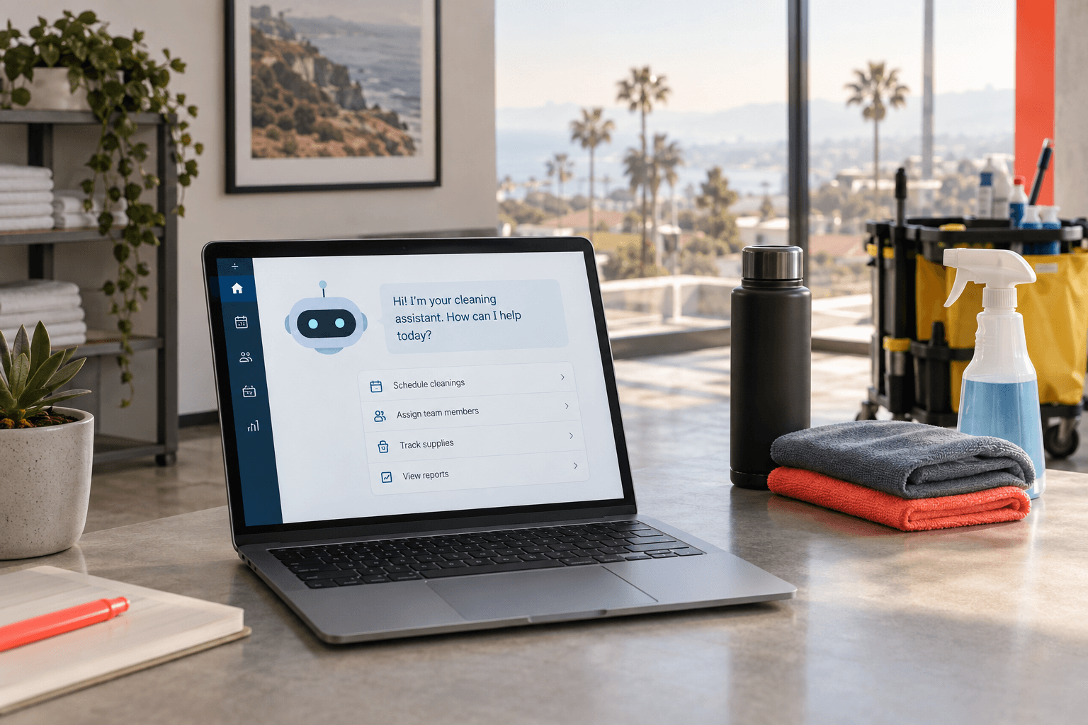 AI agent for cleaning company