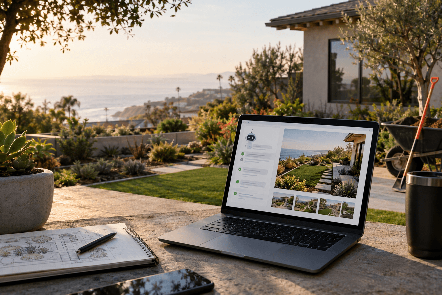 AI agent for landscaping business