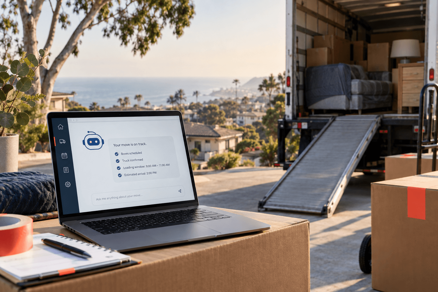 AI agent for moving company