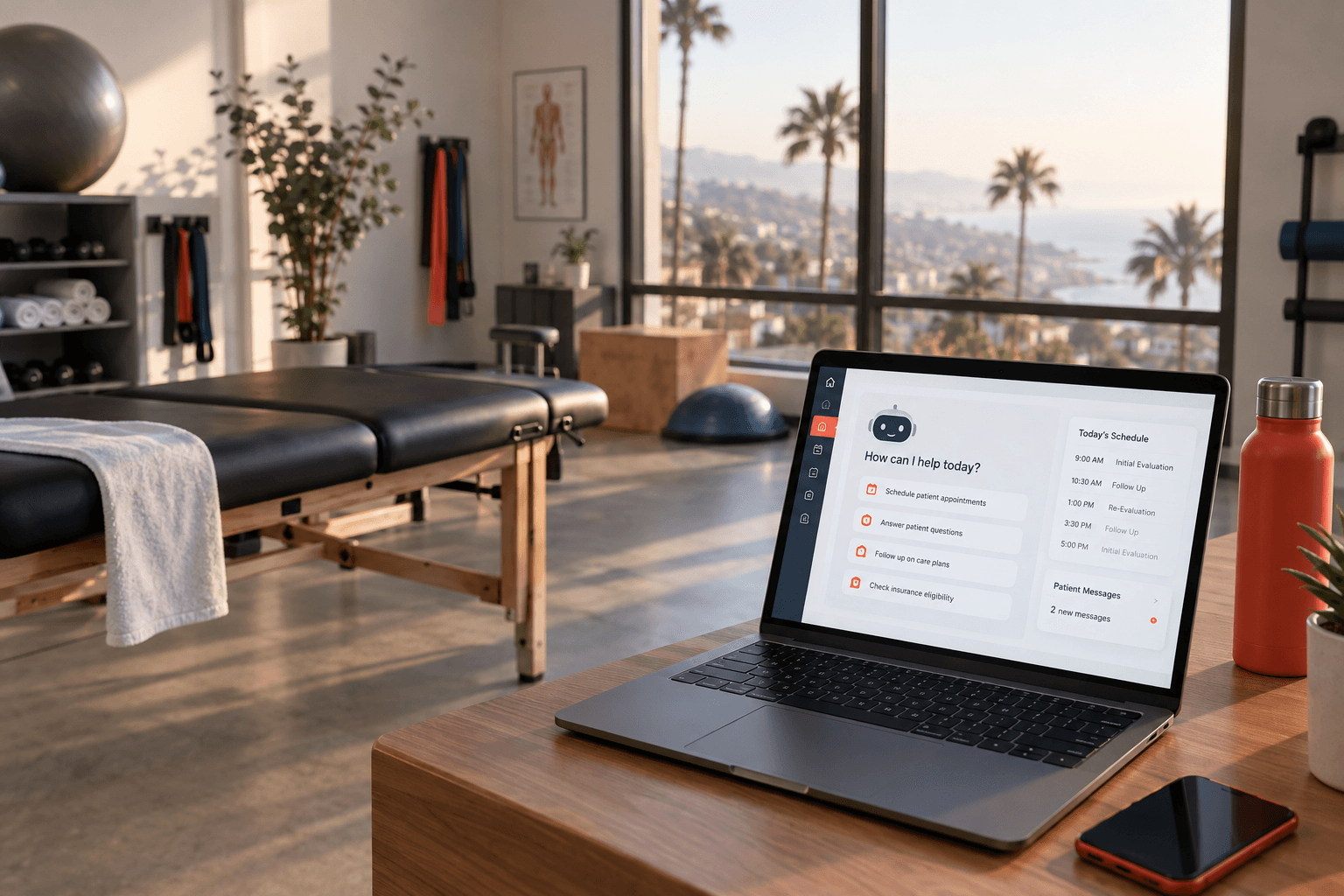 AI agent for physical therapy clinic