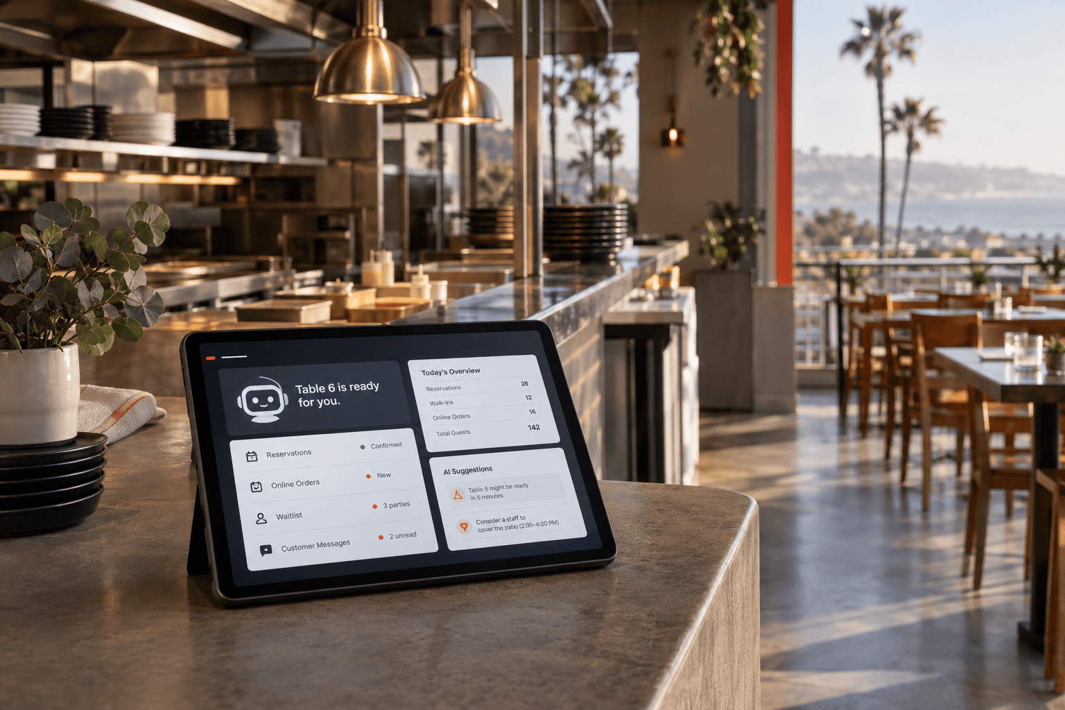 AI agent for restaurant