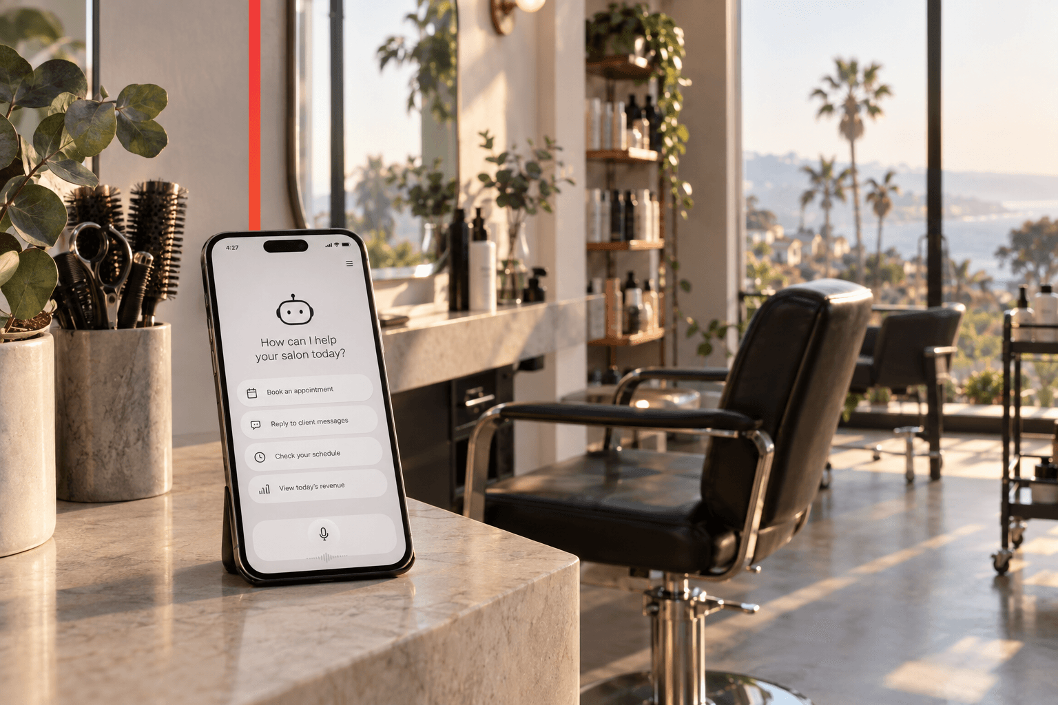 AI agent for salon