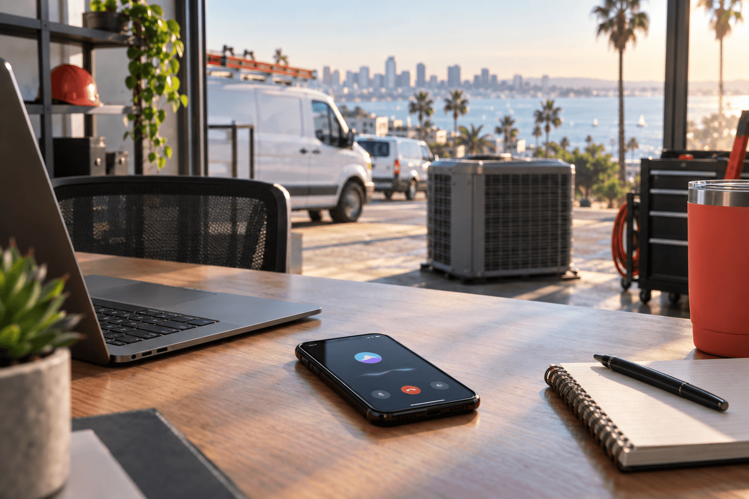 AI phone agent for HVAC and home services in San Diego