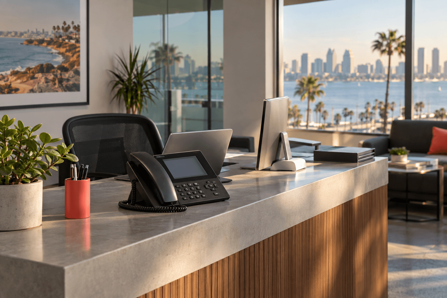 Can AI replace a receptionist in a San Diego office?