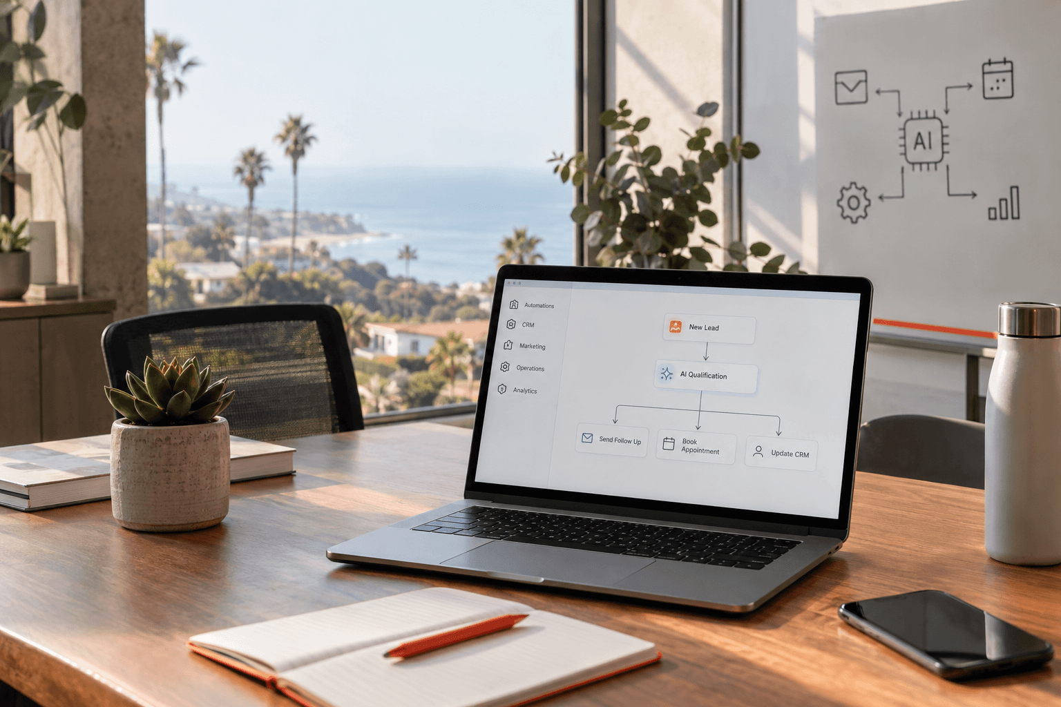how to automate my business with AI