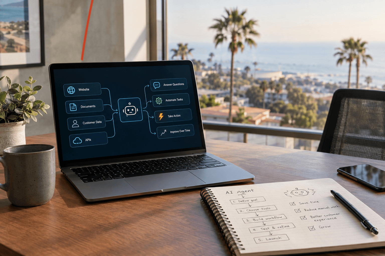 how to build an AI agent for my business