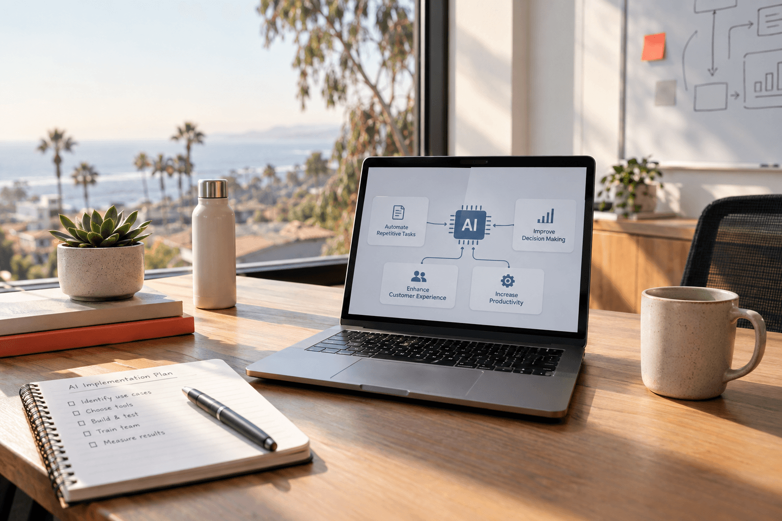 how to implement AI in my business